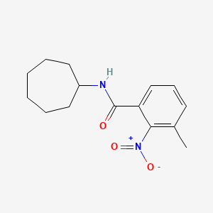 N-cycloheptyl-3-methyl-2-nitrobenzamide