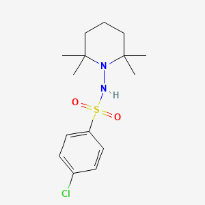 4-chloro-N-(2,2,6,6-tetramethylpiperidin-1-yl)benzenesulfonamide