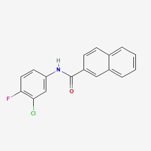 N-(3-chloro-4-fluorophenyl)naphthalene-2-carboxamide