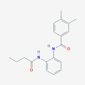 N-[2-(butanoylamino)phenyl]-3,4-dimethylbenzamide