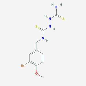 N-(3-bromo-4-methoxybenzyl)-1,2-hydrazinedicarbothioamide