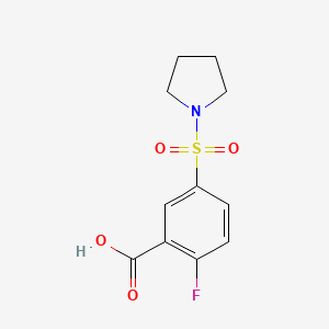 2-FLUORO-5-(PYRROLIDINE-1-SULFONYL)BENZOIC ACID