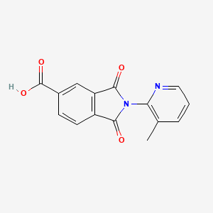 2-(3-methyl-2-pyridinyl)-1,3-dioxo-5-isoindolinecarboxylic acid