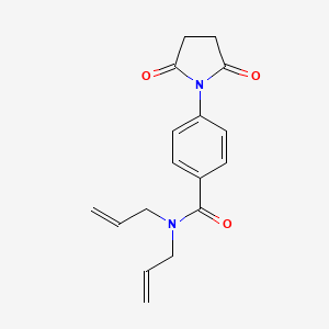 4-(2,5-dioxopyrrolidin-1-yl)-N,N-bis(prop-2-enyl)benzamide