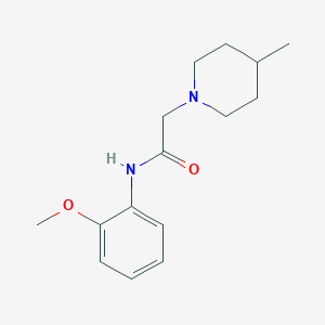 N-(2-methoxyphenyl)-2-(4-methylpiperidin-1-yl)acetamide