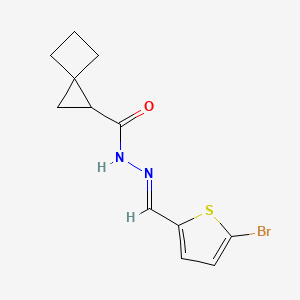 N'-[(E)-(5-bromothiophen-2-yl)methylidene]spiro[2.3]hexane-1-carbohydrazide