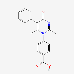 4-[2,6-DIMETHYL-4-OXO-5-PHENYL-1(4H)-PYRIMIDINYL]BENZOIC ACID