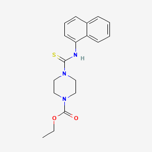 Ethyl 4-(naphthalen-1-ylcarbamothioyl)piperazine-1-carboxylate