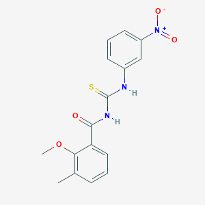 2-methoxy-3-methyl-N-[(3-nitrophenyl)carbamothioyl]benzamide