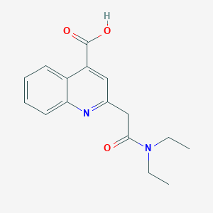 2-[2-(diethylamino)-2-oxoethyl]-4-quinolinecarboxylic acid