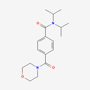 4-(morpholine-4-carbonyl)-N,N-di(propan-2-yl)benzamide