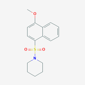 1-[(4-methoxy-1-naphthyl)sulfonyl]piperidine