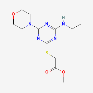 methyl {[4-(isopropylamino)-6-(4-morpholinyl)-1,3,5-triazin-2-yl]thio}acetate