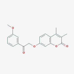 7-[2-(3-methoxyphenyl)-2-oxoethoxy]-3,4-dimethyl-2H-chromen-2-one