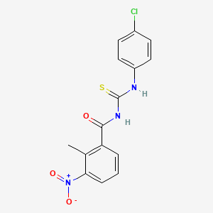 N-[(4-chlorophenyl)carbamothioyl]-2-methyl-3-nitrobenzamide