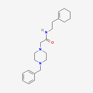 2-(4-benzylpiperazin-1-yl)-N-[2-(cyclohex-1-en-1-yl)ethyl]acetamide