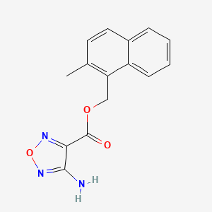 (2-Methylnaphthalen-1-yl)methyl 4-amino-1,2,5-oxadiazole-3-carboxylate