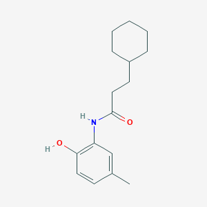 3-cyclohexyl-N-(2-hydroxy-5-methylphenyl)propanamide