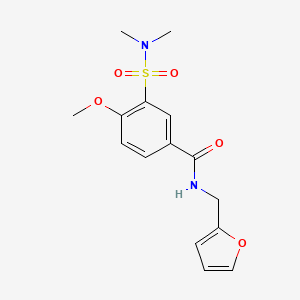 3-(dimethylsulfamoyl)-N-(furan-2-ylmethyl)-4-methoxybenzamide