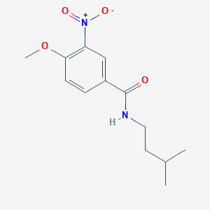 4-methoxy-N-(3-methylbutyl)-3-nitrobenzamide