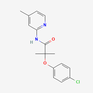 2-(4-chlorophenoxy)-2-methyl-N-(4-methylpyridin-2-yl)propanamide