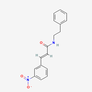 (2E)-3-(3-nitrophenyl)-N-(2-phenylethyl)prop-2-enamide