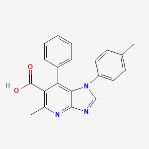 5-methyl-1-(4-methylphenyl)-7-phenyl-1H-imidazo[4,5-b]pyridine-6-carboxylic acid