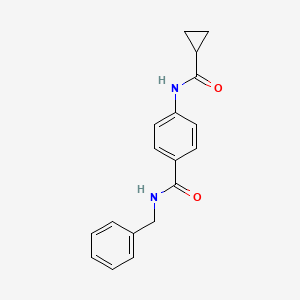 N-benzyl-4-[(cyclopropylcarbonyl)amino]benzamide