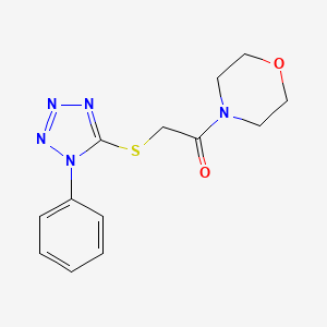 1-(MORPHOLIN-4-YL)-2-[(1-PHENYL-1,2,3,4-TETRAZOL-5-YL)SULFANYL]ETHANONE