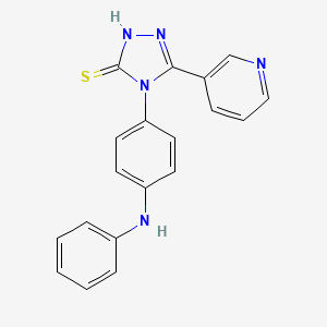 4-[4-(phenylamino)phenyl]-5-(pyridin-3-yl)-4H-1,2,4-triazole-3-thiol