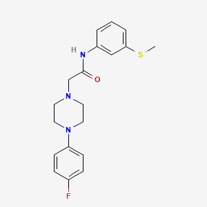 2-[4-(4-fluorophenyl)piperazin-1-yl]-N-[3-(methylsulfanyl)phenyl]acetamide