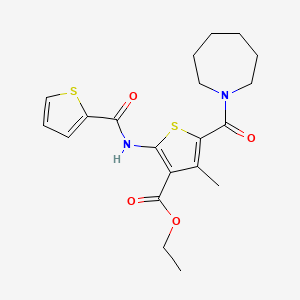 ethyl 5-(1-azepanylcarbonyl)-4-methyl-2-[(2-thienylcarbonyl)amino]-3-thiophenecarboxylate