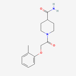 1-[(2-methylphenoxy)acetyl]-4-piperidinecarboxamide