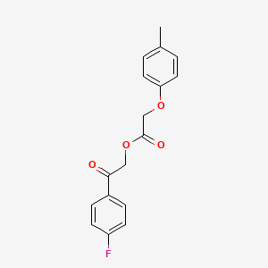 2-(4-fluorophenyl)-2-oxoethyl (4-methylphenoxy)acetate