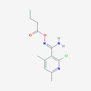 N'-(BUTYRYLOXY)-2-CHLORO-4,6-DIMETHYL-3-PYRIDINECARBOXIMIDAMIDE