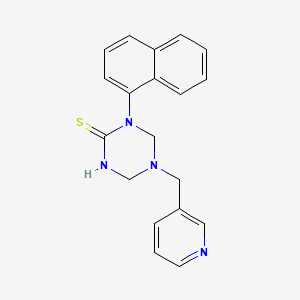 1-(1-naphthyl)-5-(3-pyridinylmethyl)-1,3,5-triazinane-2-thione