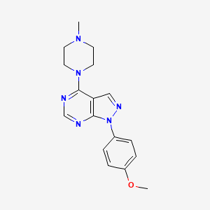 1-(4-methoxyphenyl)-4-(4-methylpiperazino)-1H-pyrazolo[3,4-d]pyrimidine