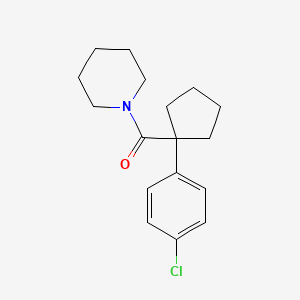 1-[1-(4-CHLOROPHENYL)CYCLOPENTANECARBONYL]PIPERIDINE