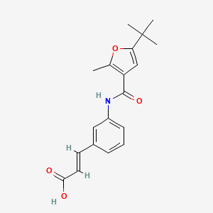 3-{3-[(5-tert-butyl-2-methyl-3-furoyl)amino]phenyl}acrylic acid