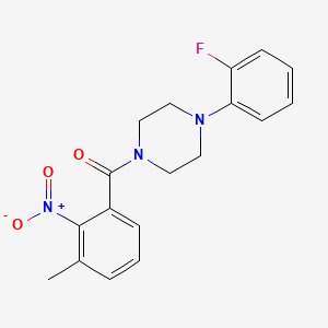 [4-(2-FLUOROPHENYL)PIPERAZINO](3-METHYL-2-NITROPHENYL)METHANONE