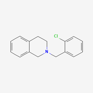 molecular formula C16H16ClN B5890446 2-(2-chlorobenzyl)-1,2,3,4-tetrahydroisoquinoline 