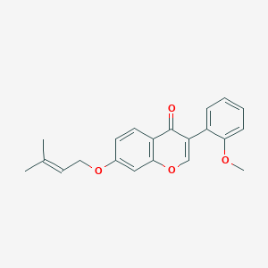 3-(2-methoxyphenyl)-7-((3-methylbut-2-en-1-yl)oxy)-4H-chromen-4-one