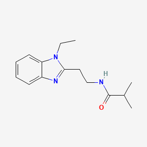 N-[2-(1-ETHYL-1H-1,3-BENZODIAZOL-2-YL)ETHYL]-2-METHYLPROPANAMIDE