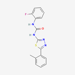 1-(2-Fluorophenyl)-3-[5-(2-methylphenyl)-1,3,4-thiadiazol-2-yl]urea