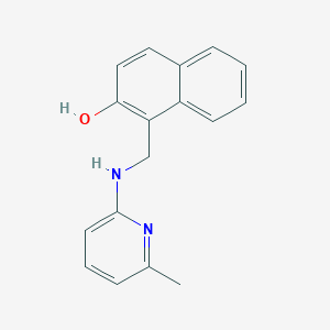 1-[[(6-Methylpyridin-2-yl)amino]methyl]naphthalen-2-ol