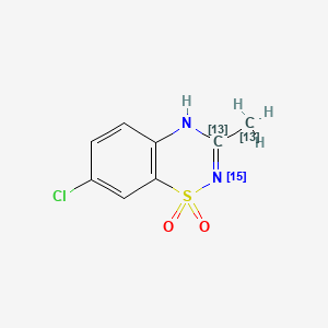 molecular formula C8H7ClN2O2S B589055 重氮氧化物-15N,13C2 CAS No. 1329613-88-8