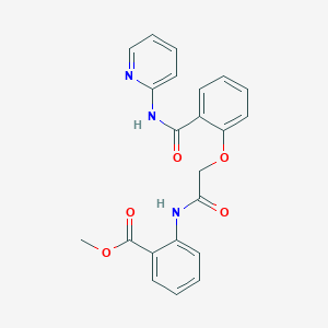 methyl 2-[({2-[(2-pyridinylamino)carbonyl]phenoxy}acetyl)amino]benzoate