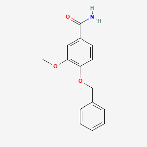 molecular formula C15H15NO3 B5890591 4-(benzyloxy)-3-methoxybenzamide 