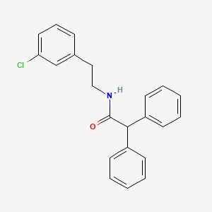 N-[2-(3-chlorophenyl)ethyl]-2,2-diphenylacetamide