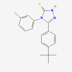 5-(4-tert-butylphenyl)-4-(3-methylphenyl)-2,4-dihydro-3H-1,2,4-triazole-3-thione